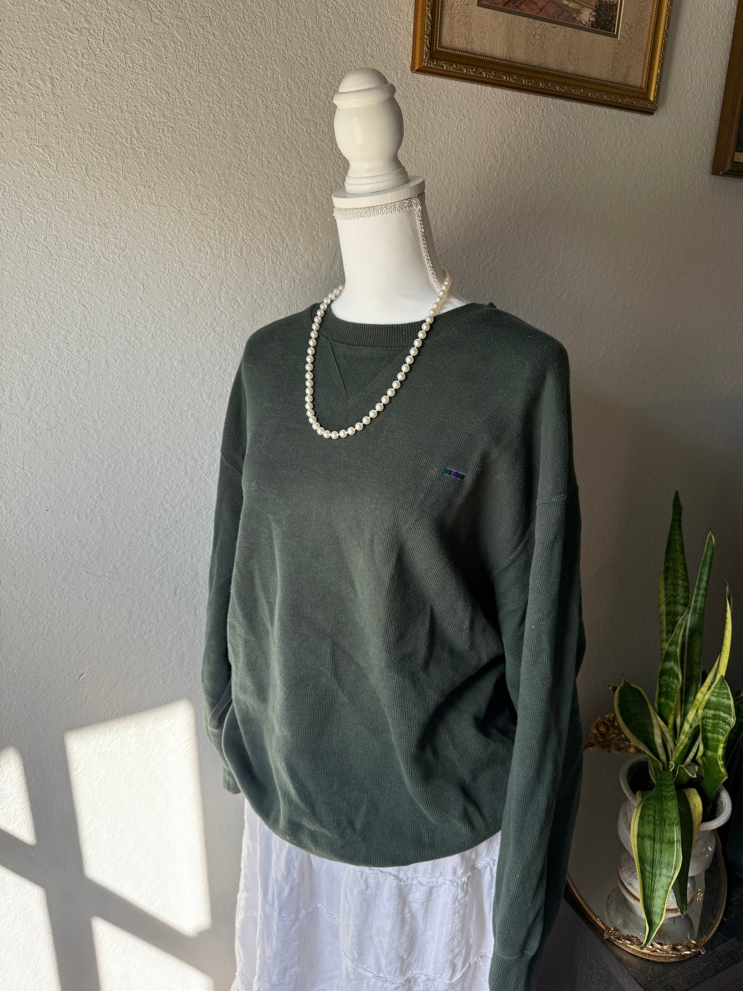 L - Green Sweater