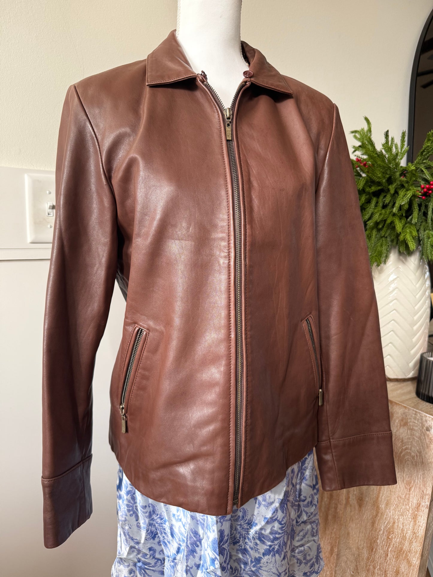 Marvin Richards Brown Leather Jacket
