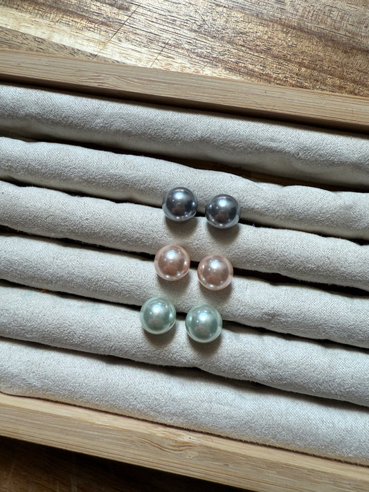 Colored Pearl Stud Bundle