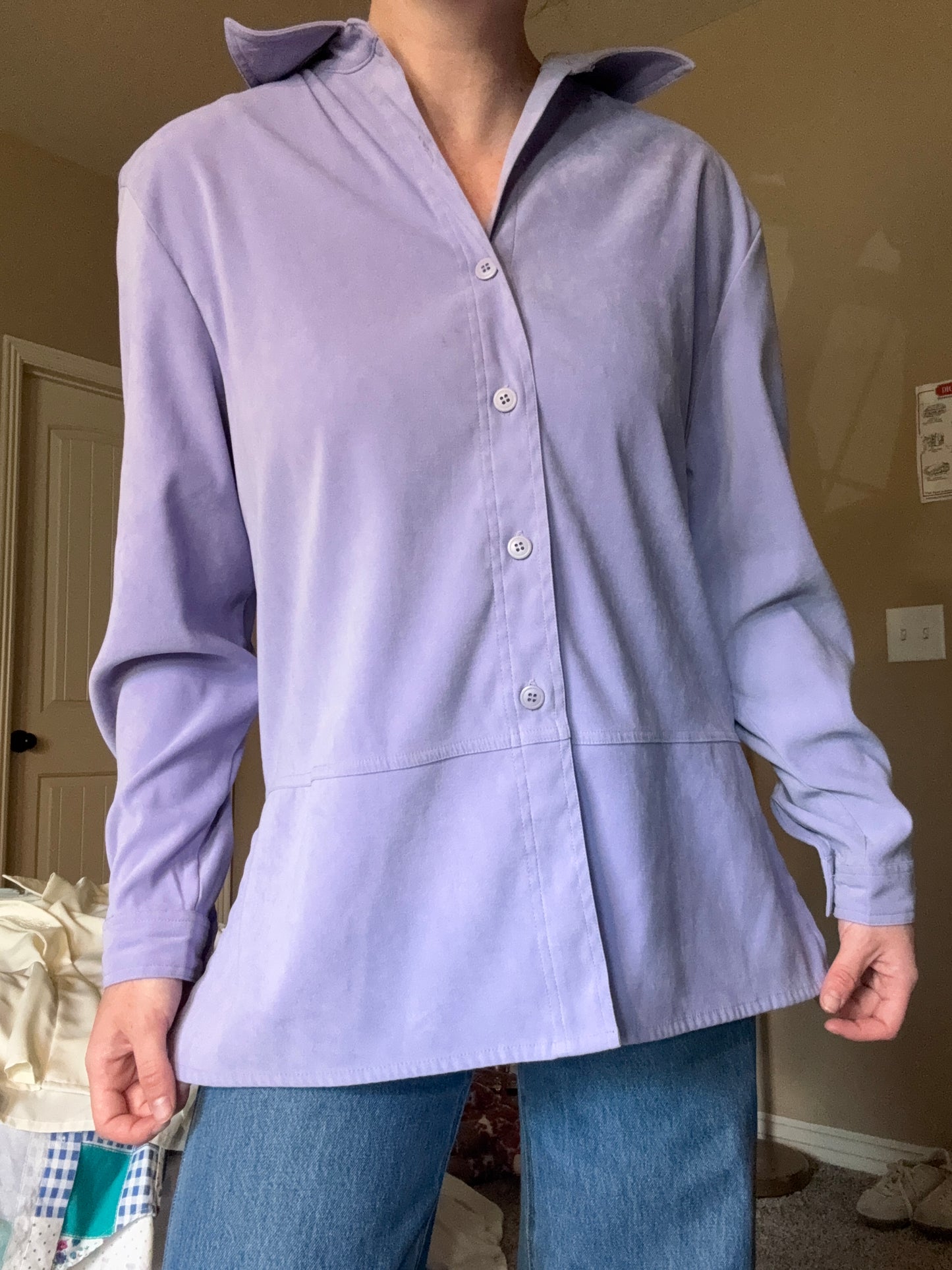 Lavender Buttonup