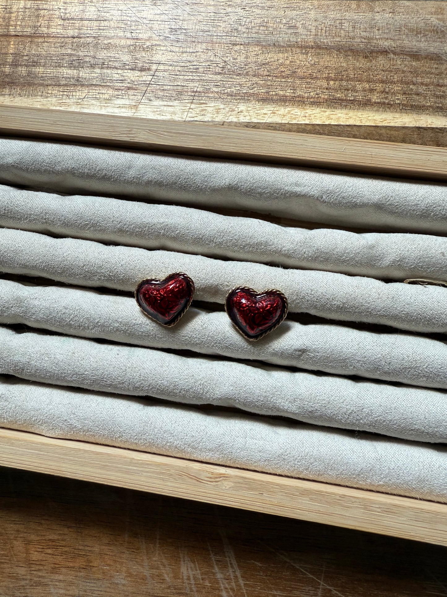 Glittery Heart Earrings