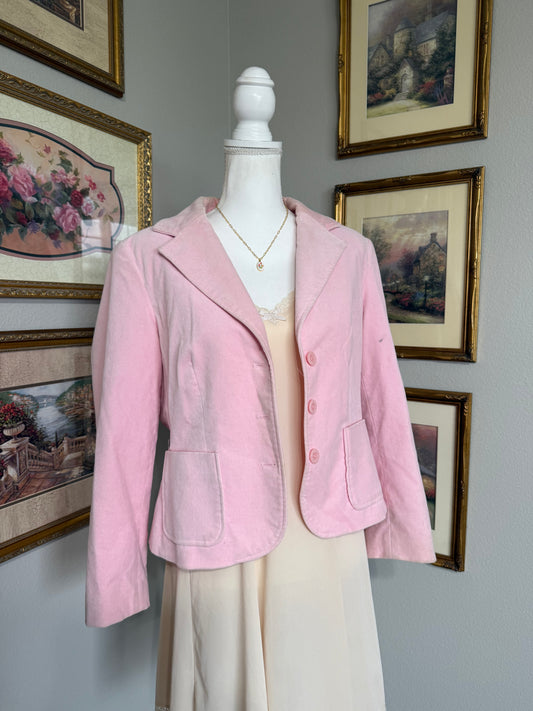 Pink Velvet Blazer