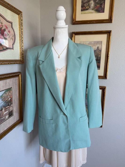 Turquoise Alfred Dunner Made in USA Blazer