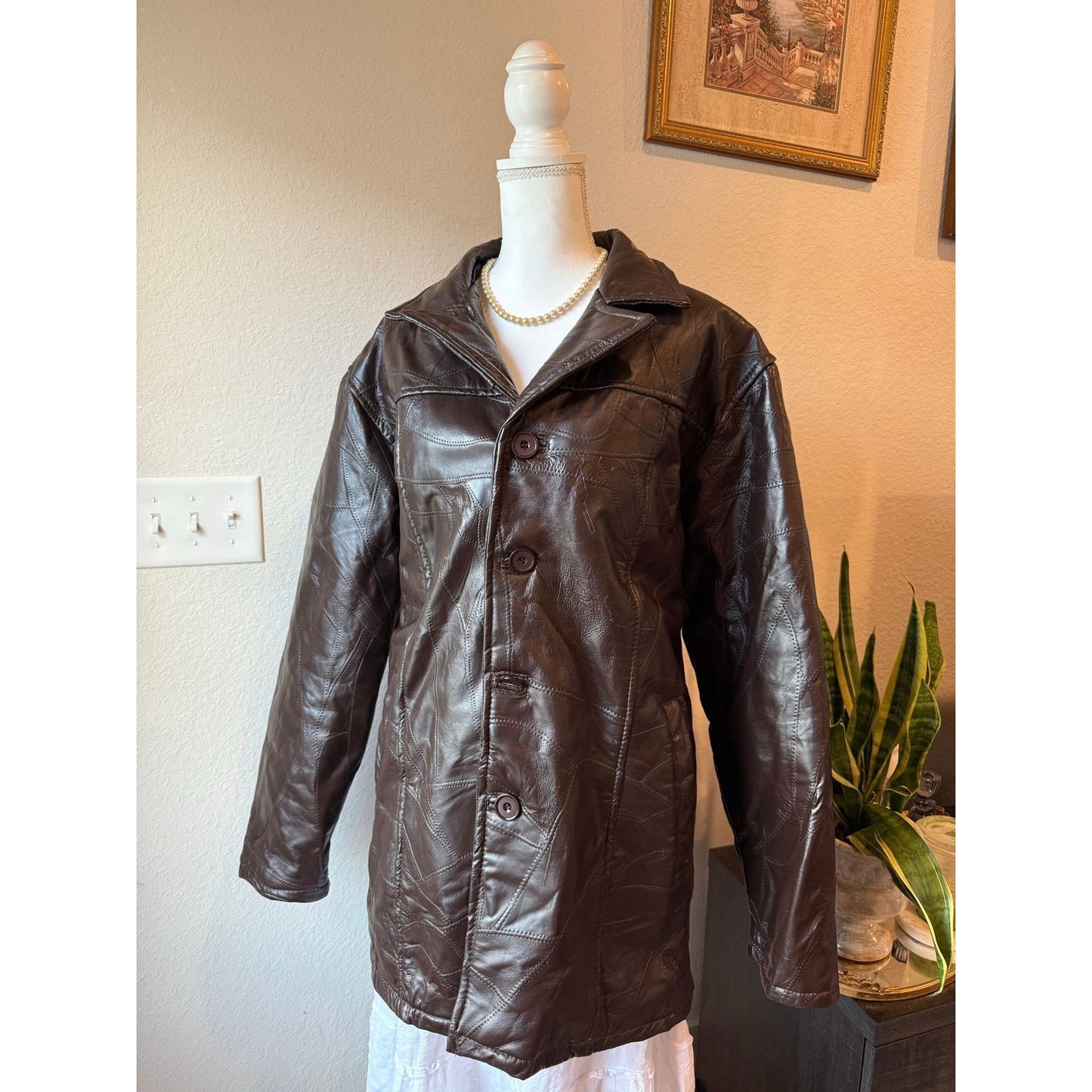 Brown 100% Leather Jacket