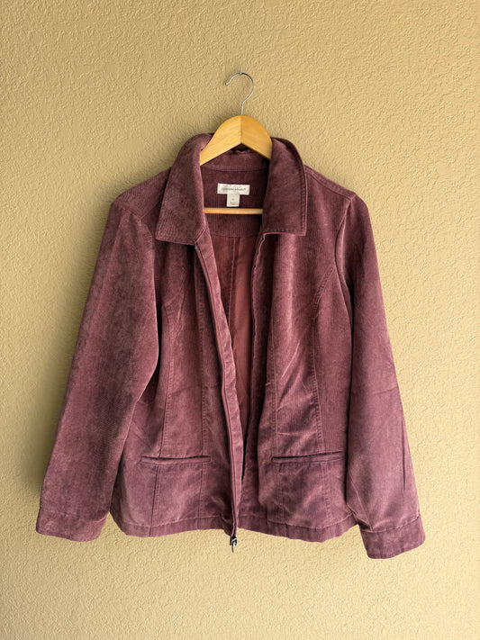 Plum Corduroy Jacket