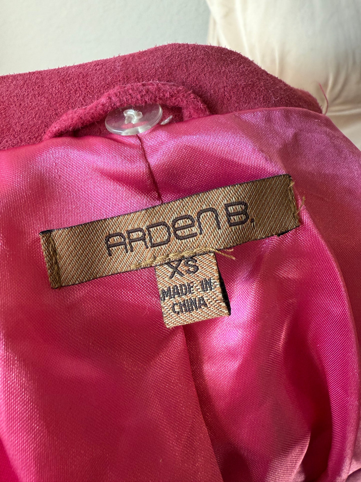 Pink Suede Trench Coat