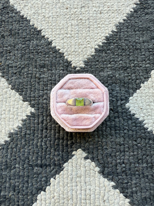 Sterling Peridot Ring (7.5)