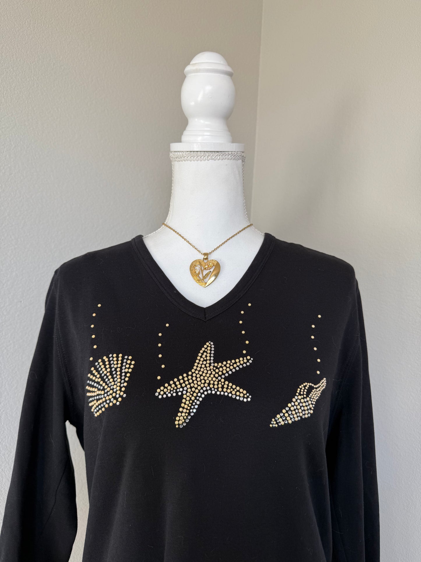 Seashell Rhinestone Top