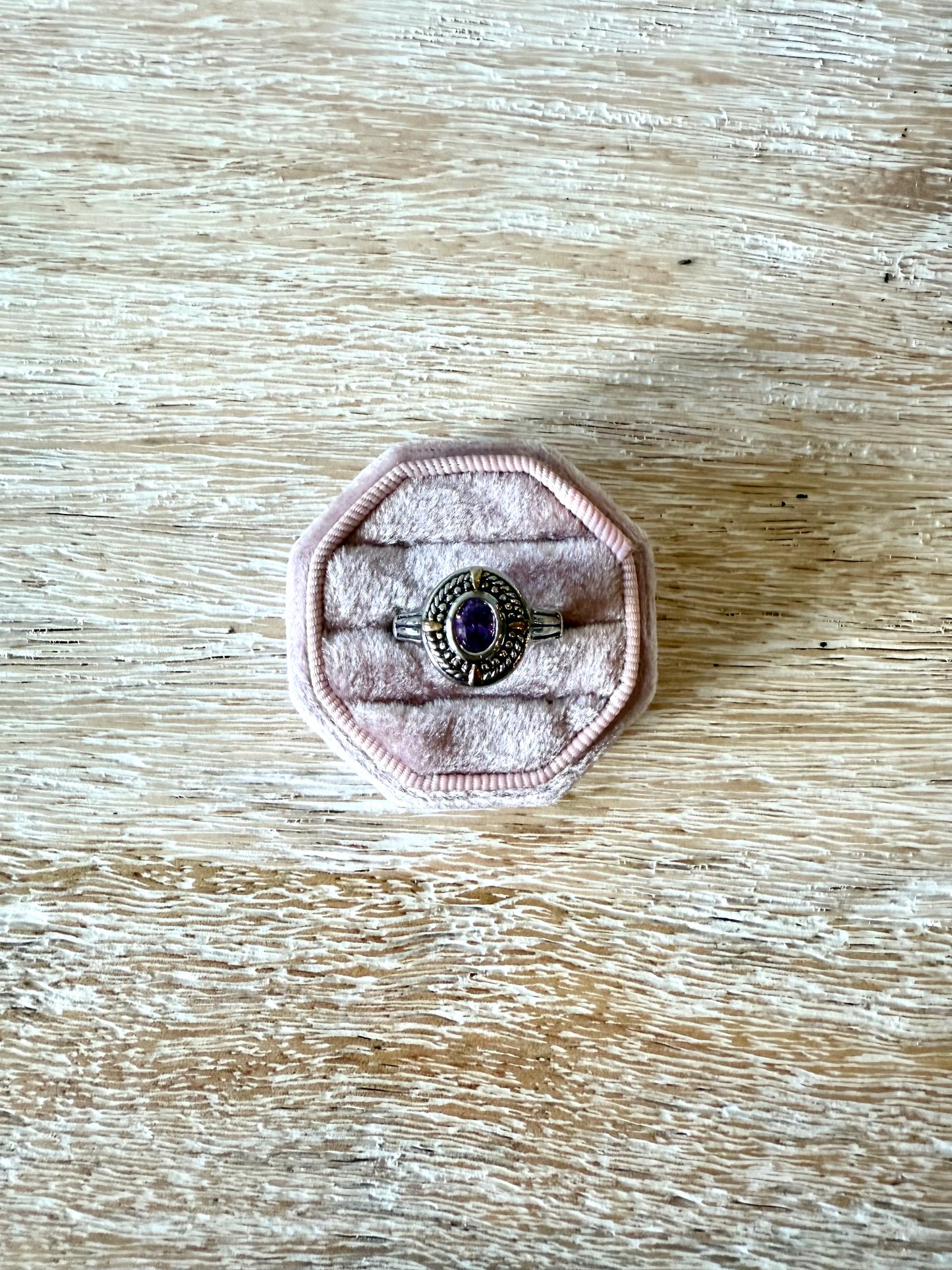 Sterling Amethyst Circle Ring (8)