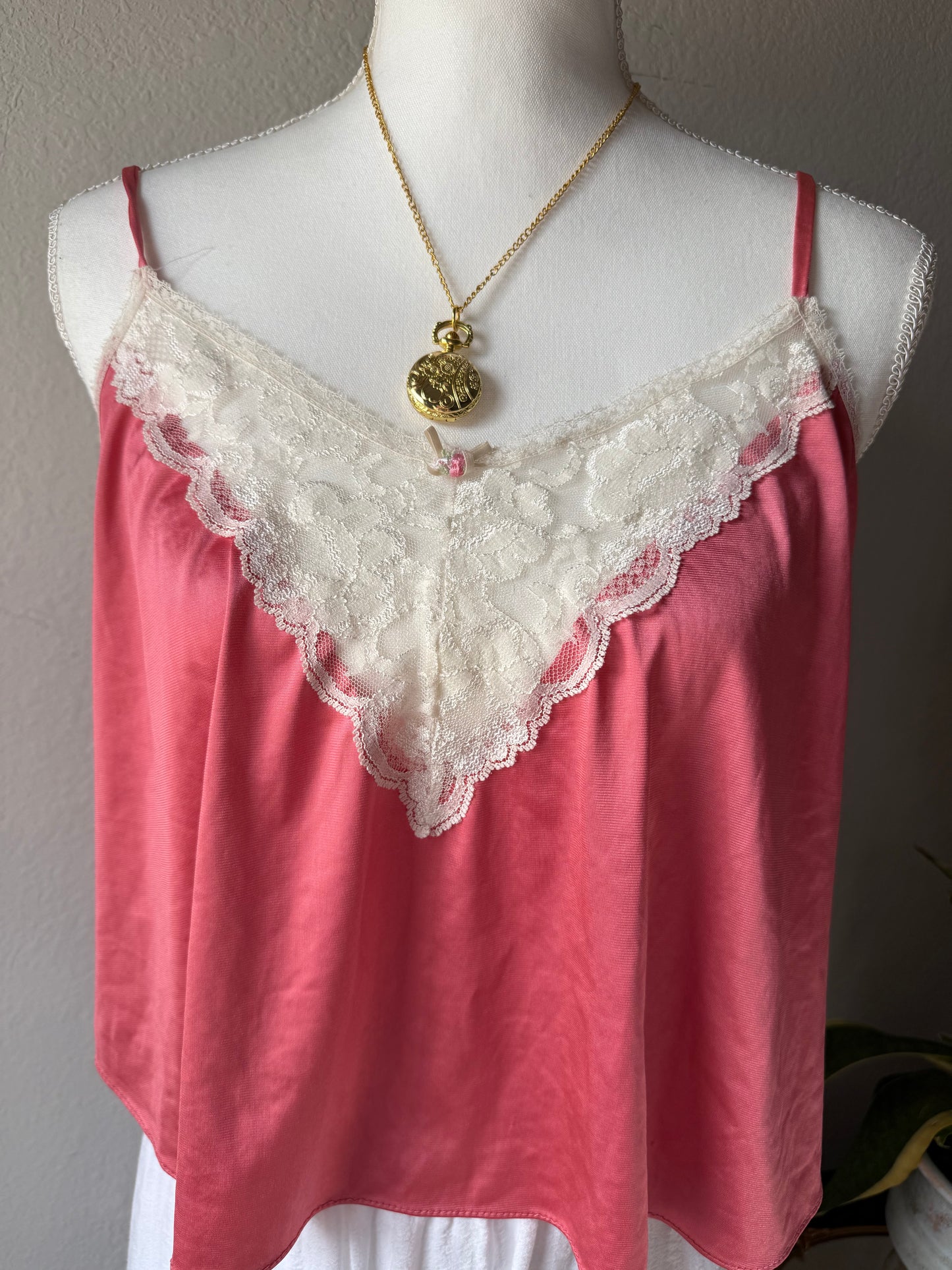 Pink Lace Cami