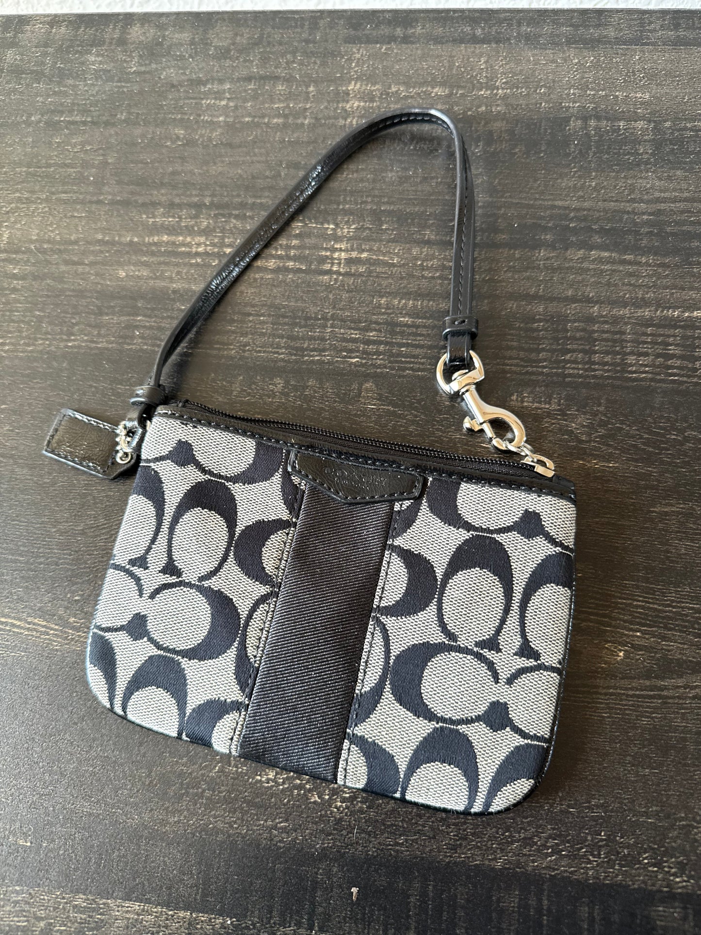 Coach Monogram Wristlet
