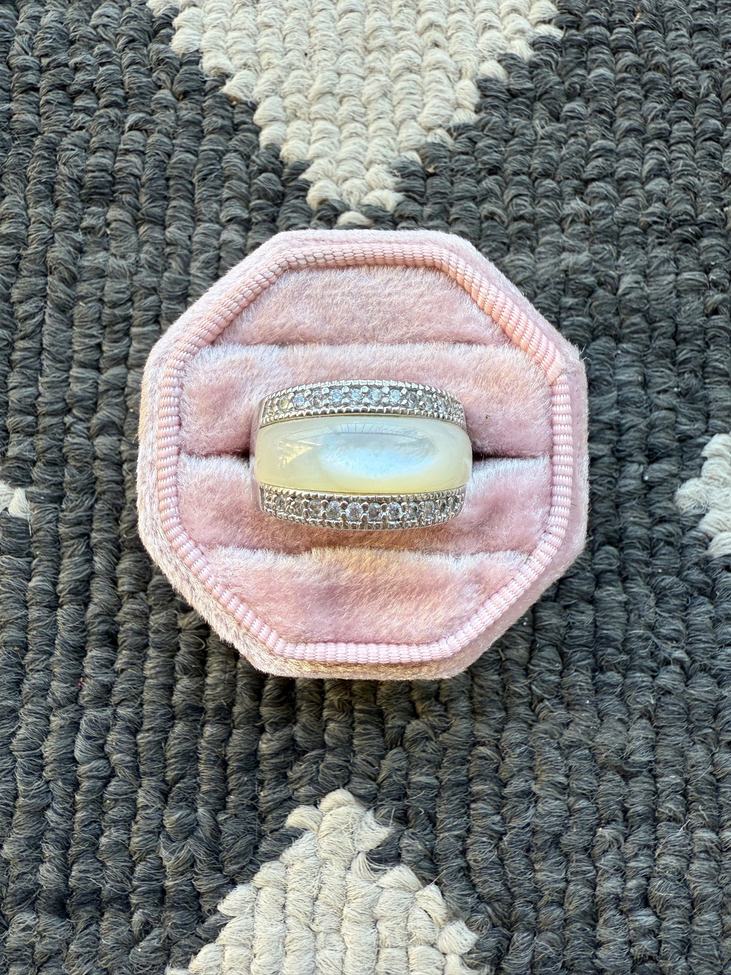 Sterling Enamel Dome Ring (6.75)