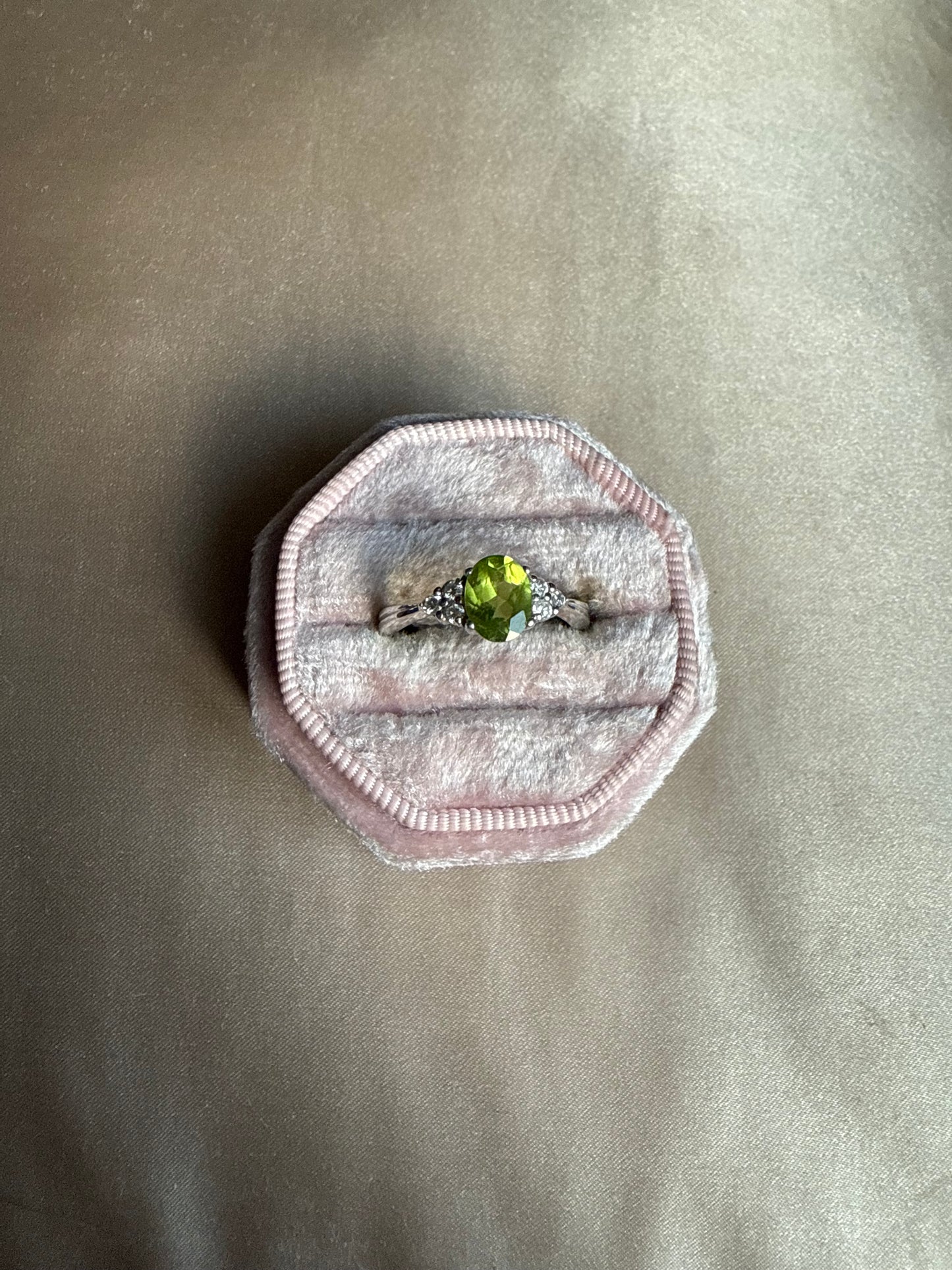 Sterling Green Ring (8.25)