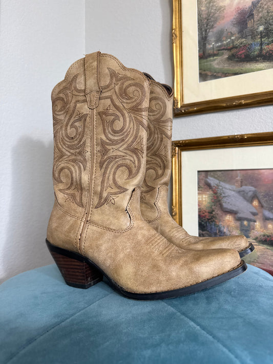 Durango Tan Western Cowboy Boots