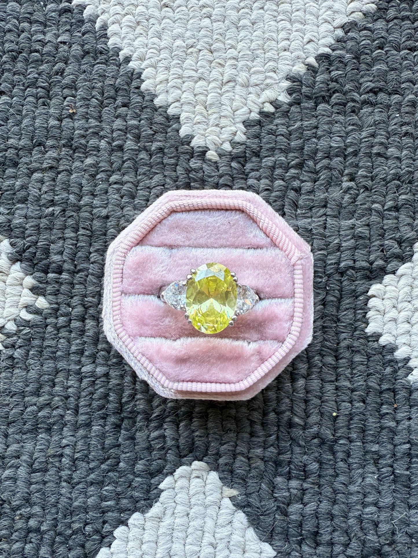 Sterling Yellow Ring (9.25)