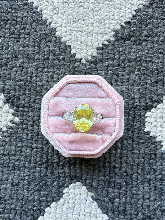 Sterling Yellow Ring (9.25)