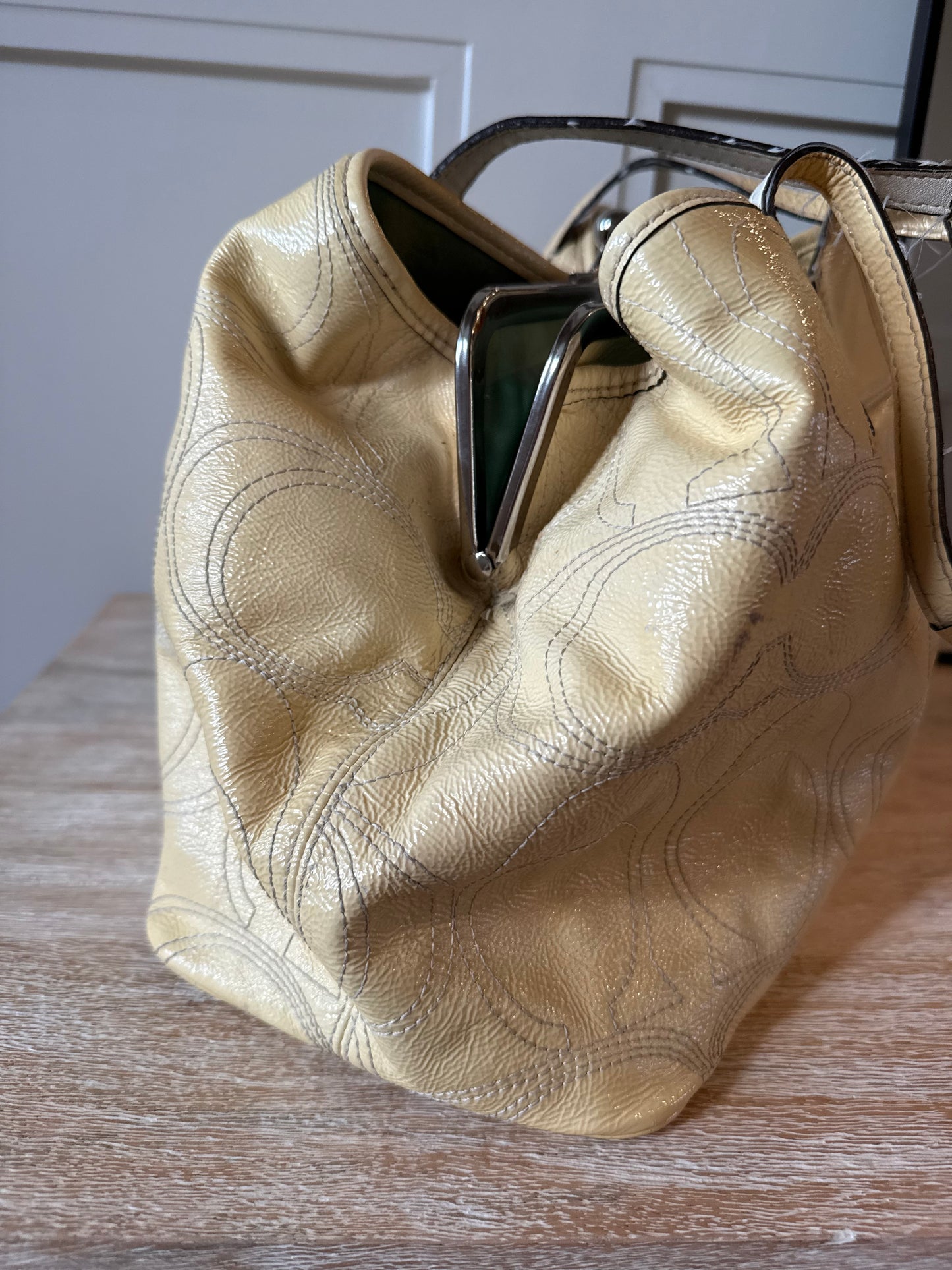 Coach Pastel Yellow Bag