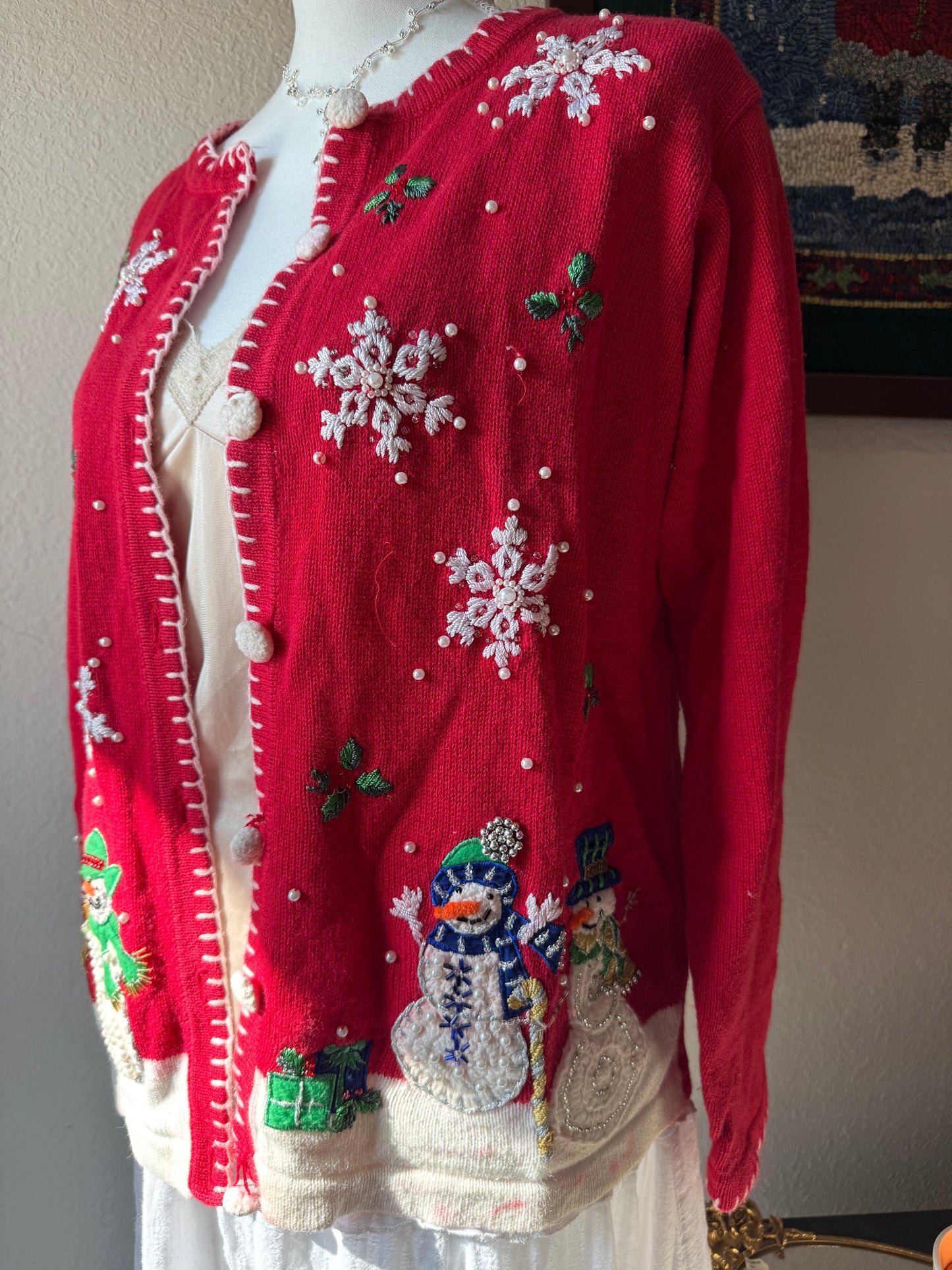 Red Snowman Sweater