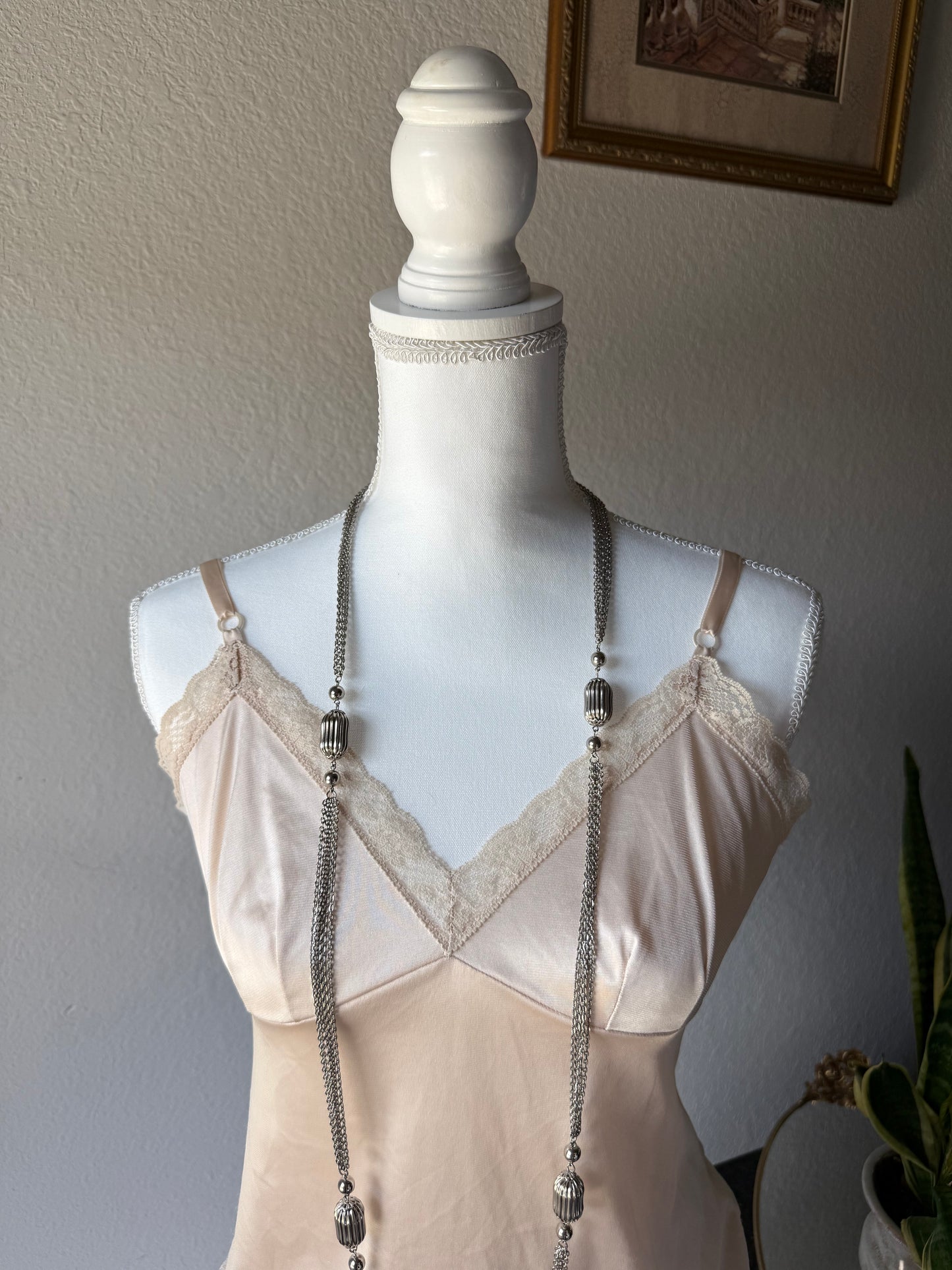 Long Silver Necklace