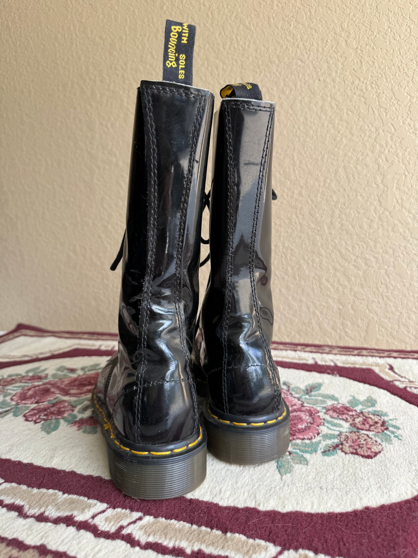Vintage Patent 14-Eye Boots