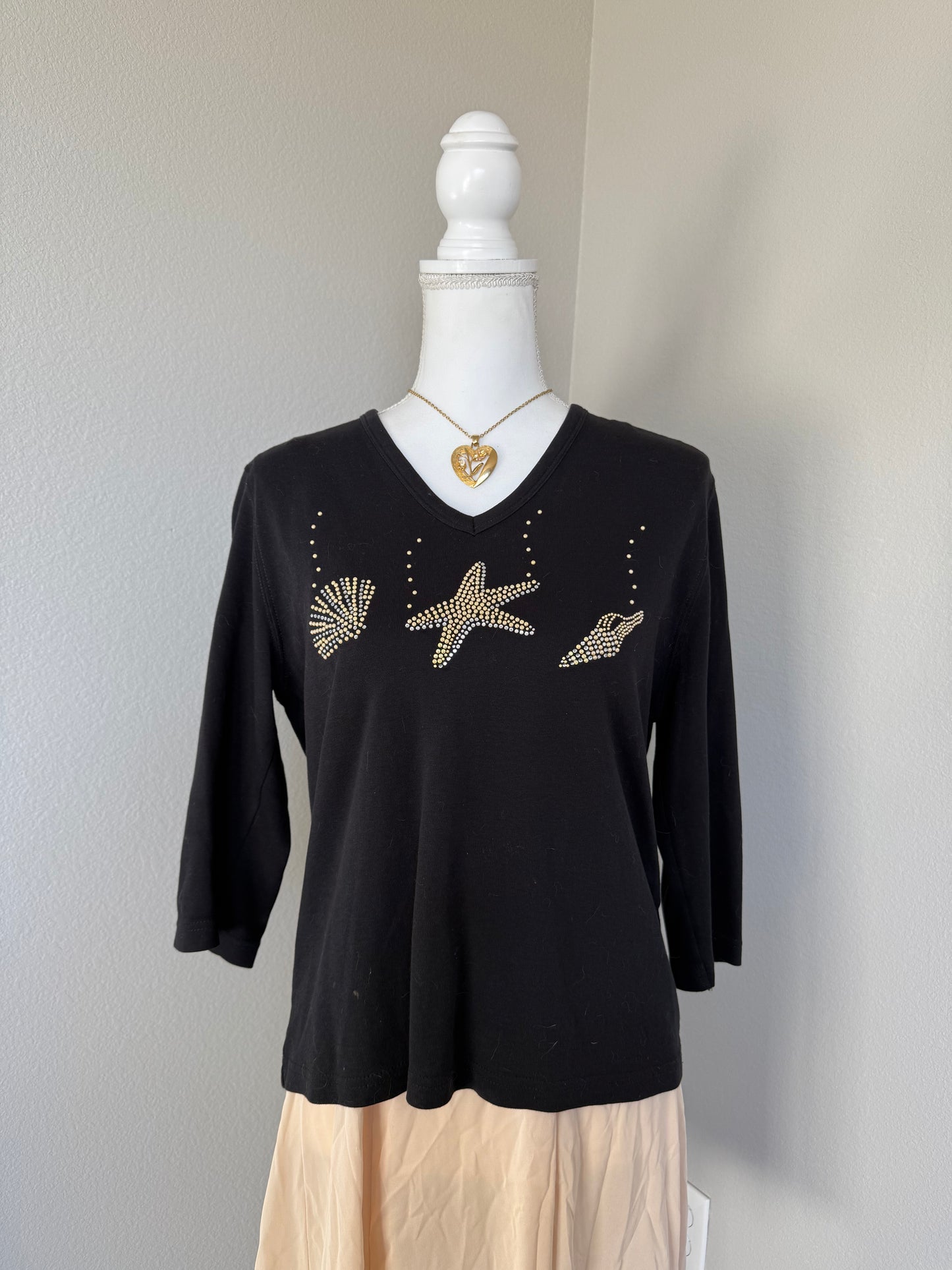Seashell Rhinestone Top