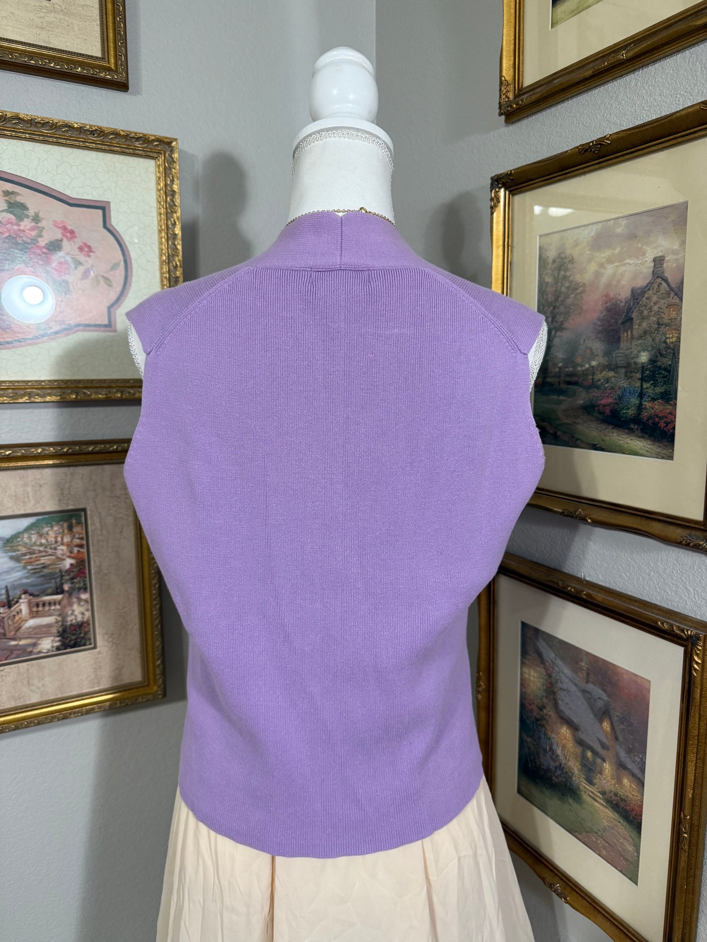 Lavender Sweater Vest