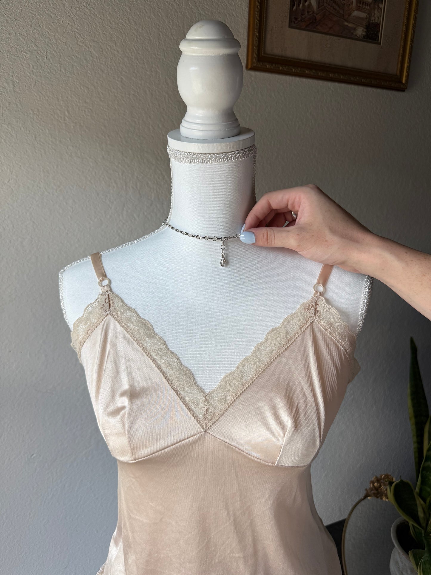 Rhinestone Pearl Necklace