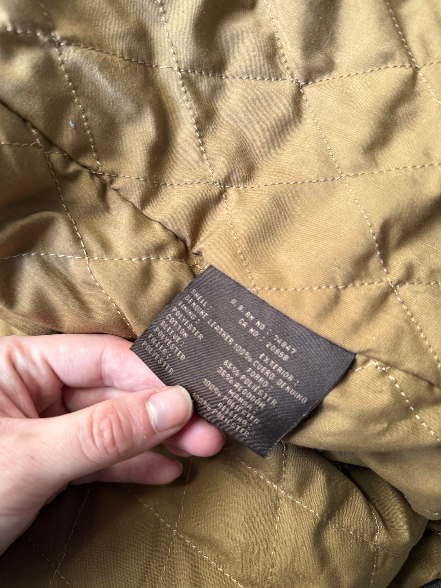 Dockers Brown Leather Jacket