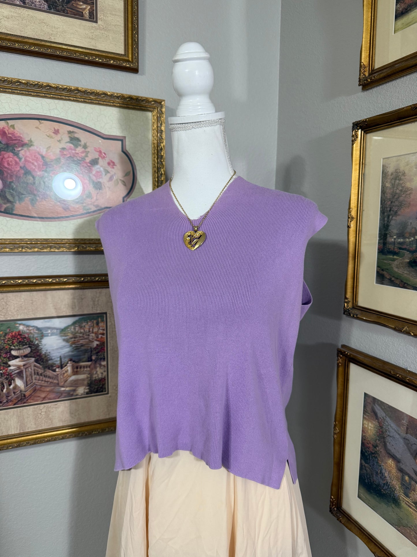 Lavender Sweater Vest