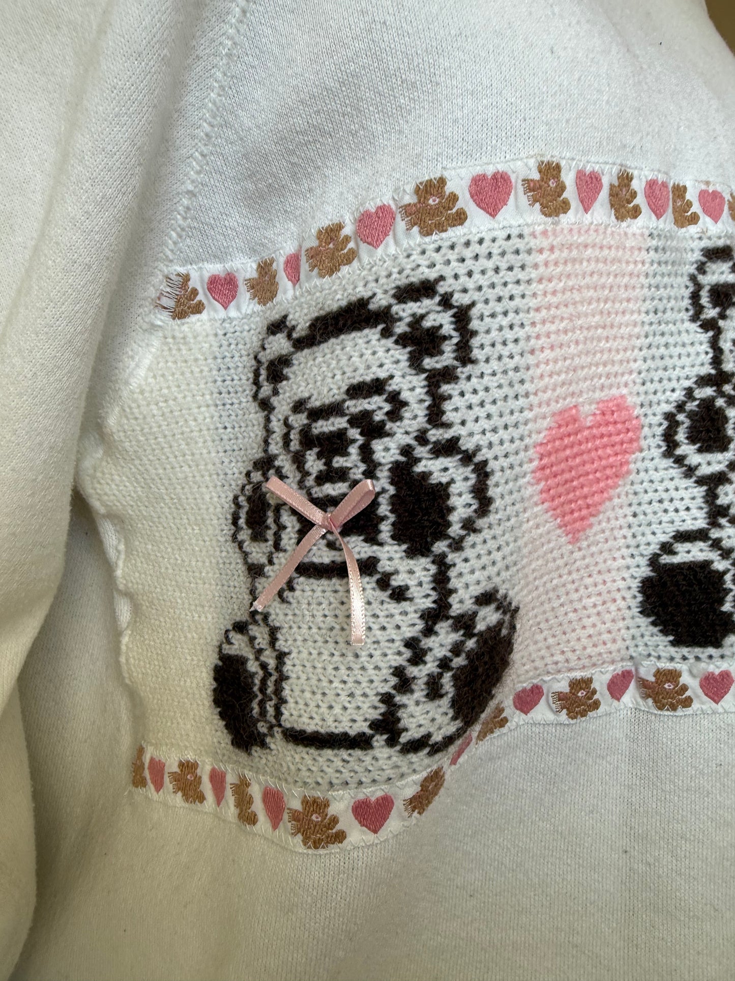 Teddy Bear Collared Sweater