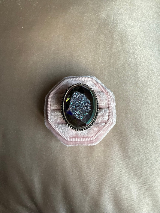 Sterling Mystic Purple Druzy Colleen Lopez Ring (8-10)