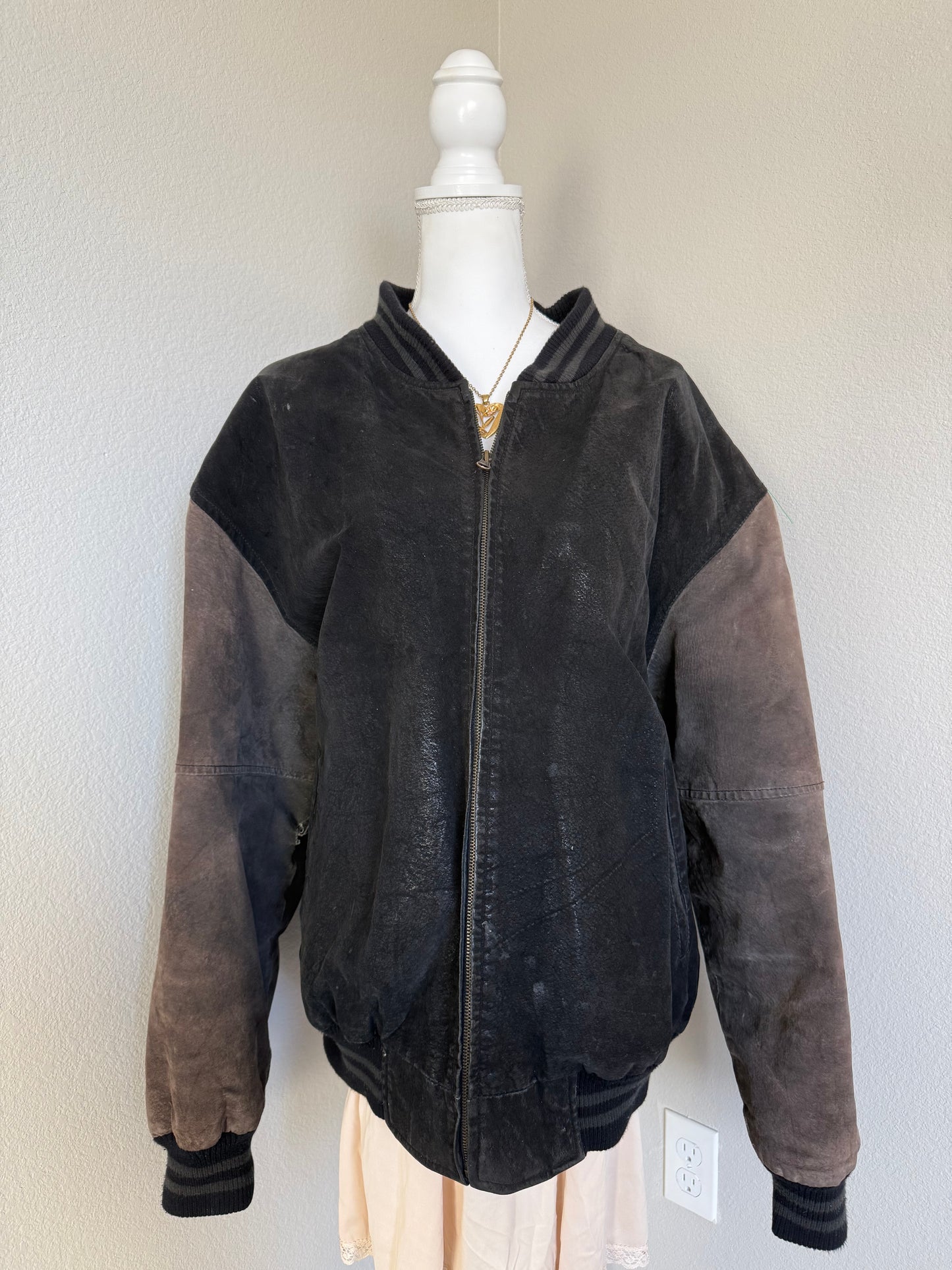 Leather Varsity Jacket