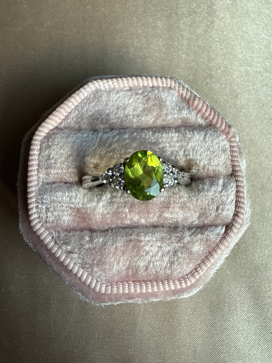 Sterling Green Ring (8.25)