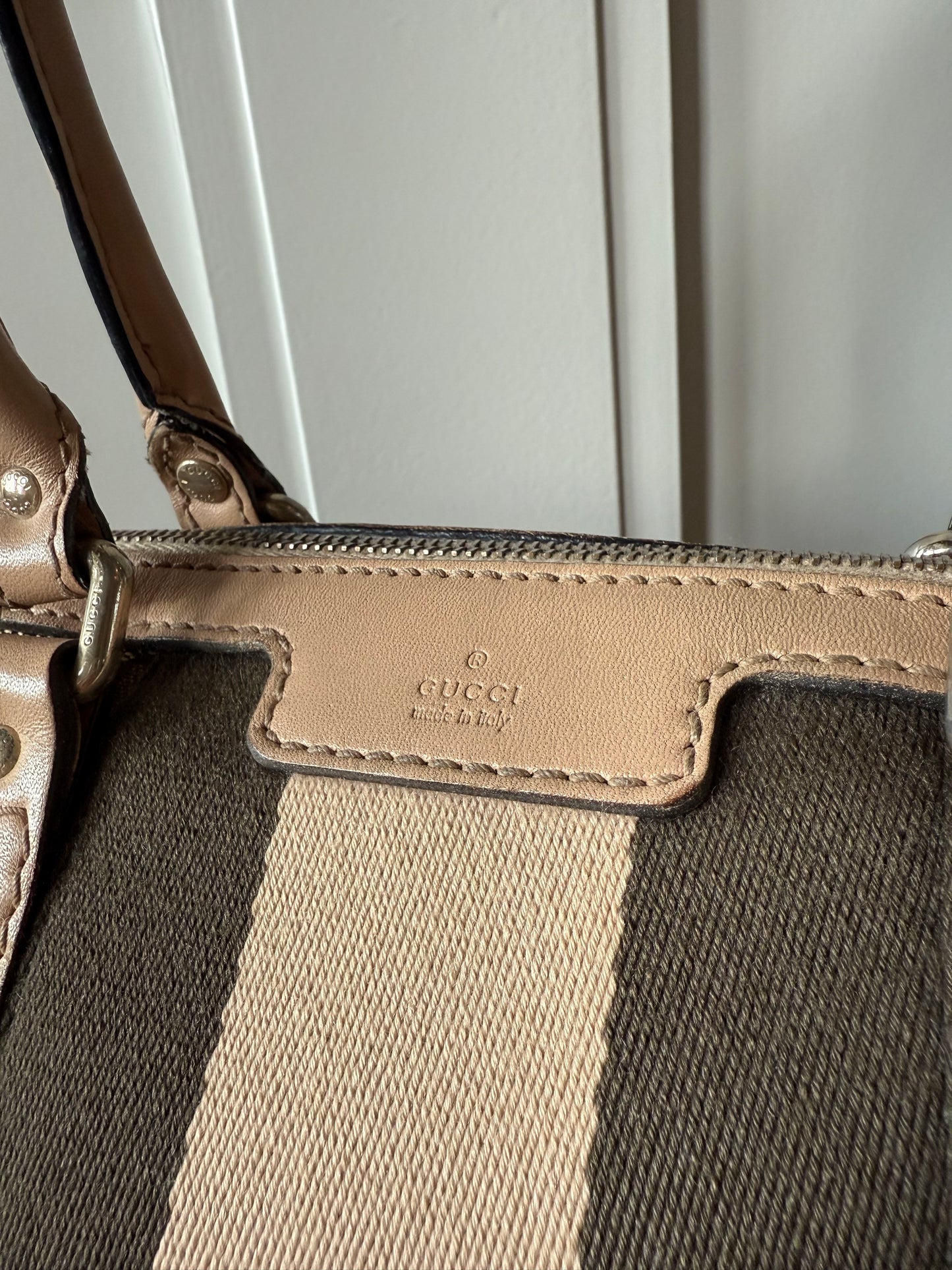 Gucci Brown Sherry Satchel