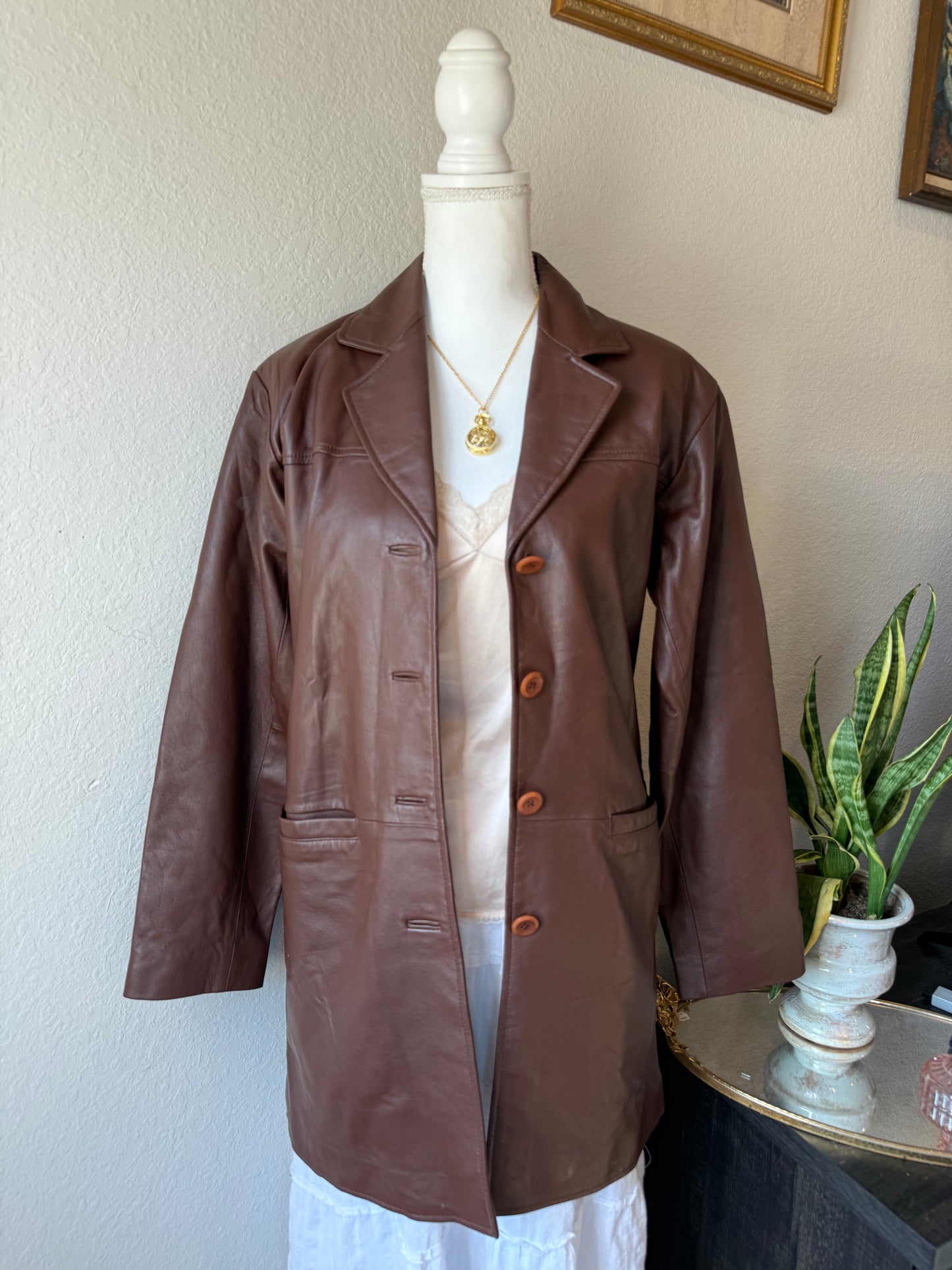 Brown Leather Cabela's Jacket