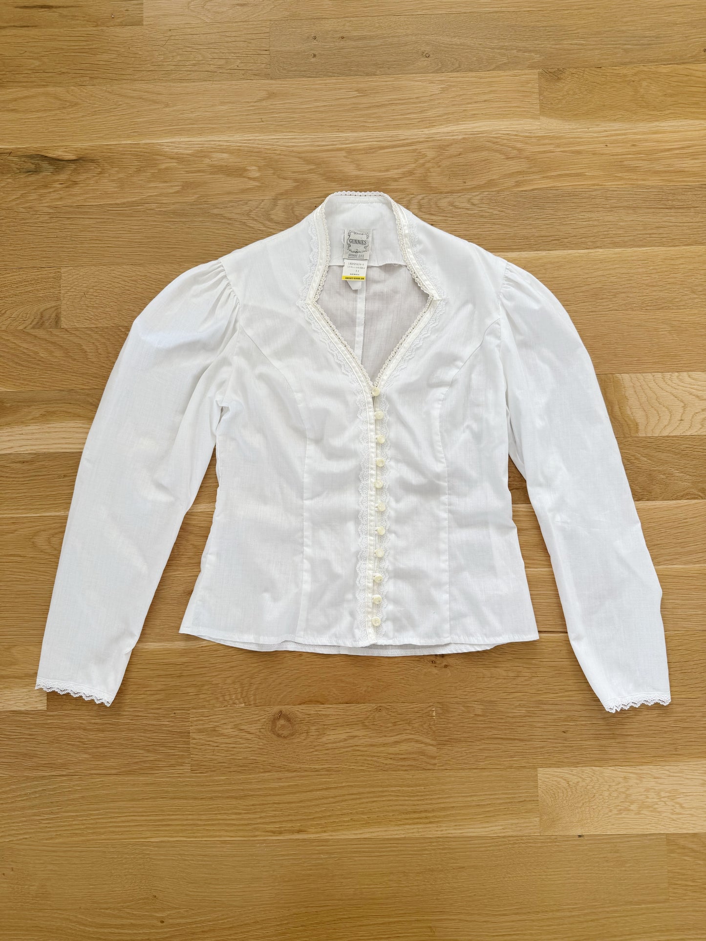 Gunne Sax White Victorian Top