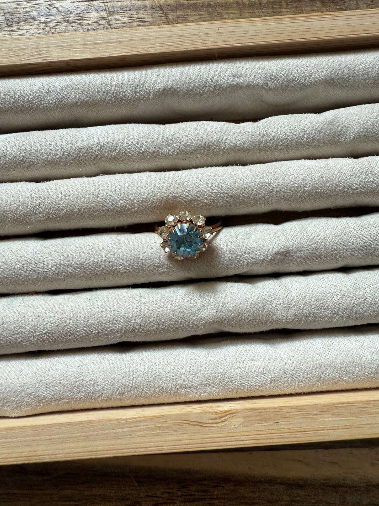 Adjustable Blue Flower (5.5-9)