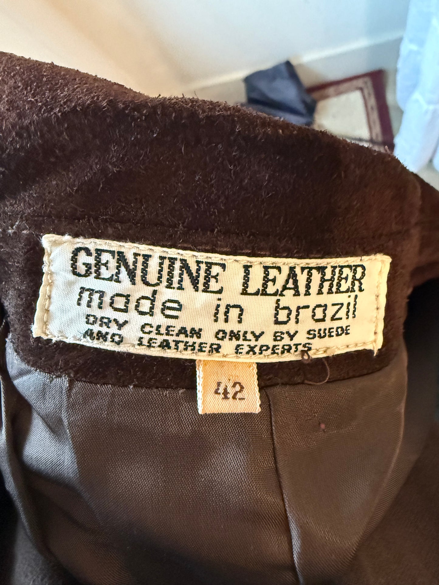 Brown Genuine Suede Jacket