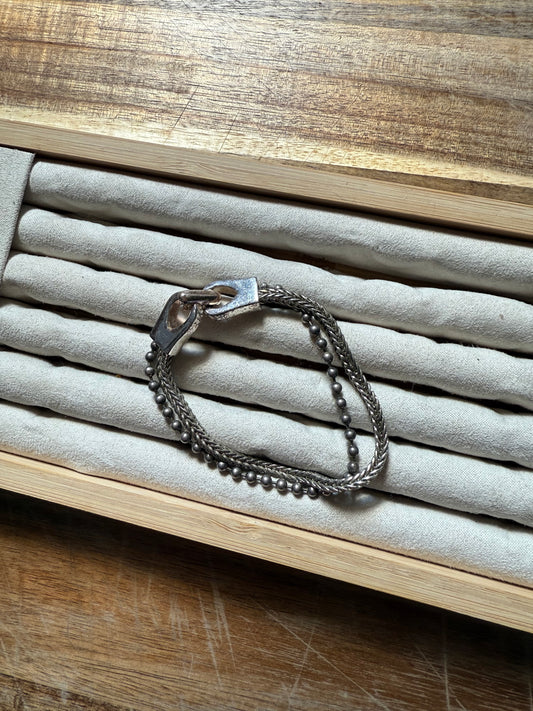 Silver Bracelet Stack