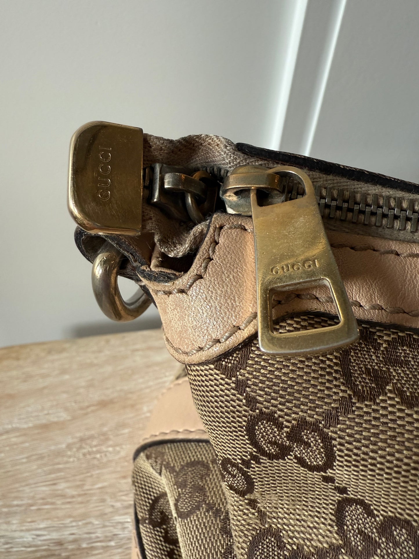 Gucci Brown Sherry Satchel