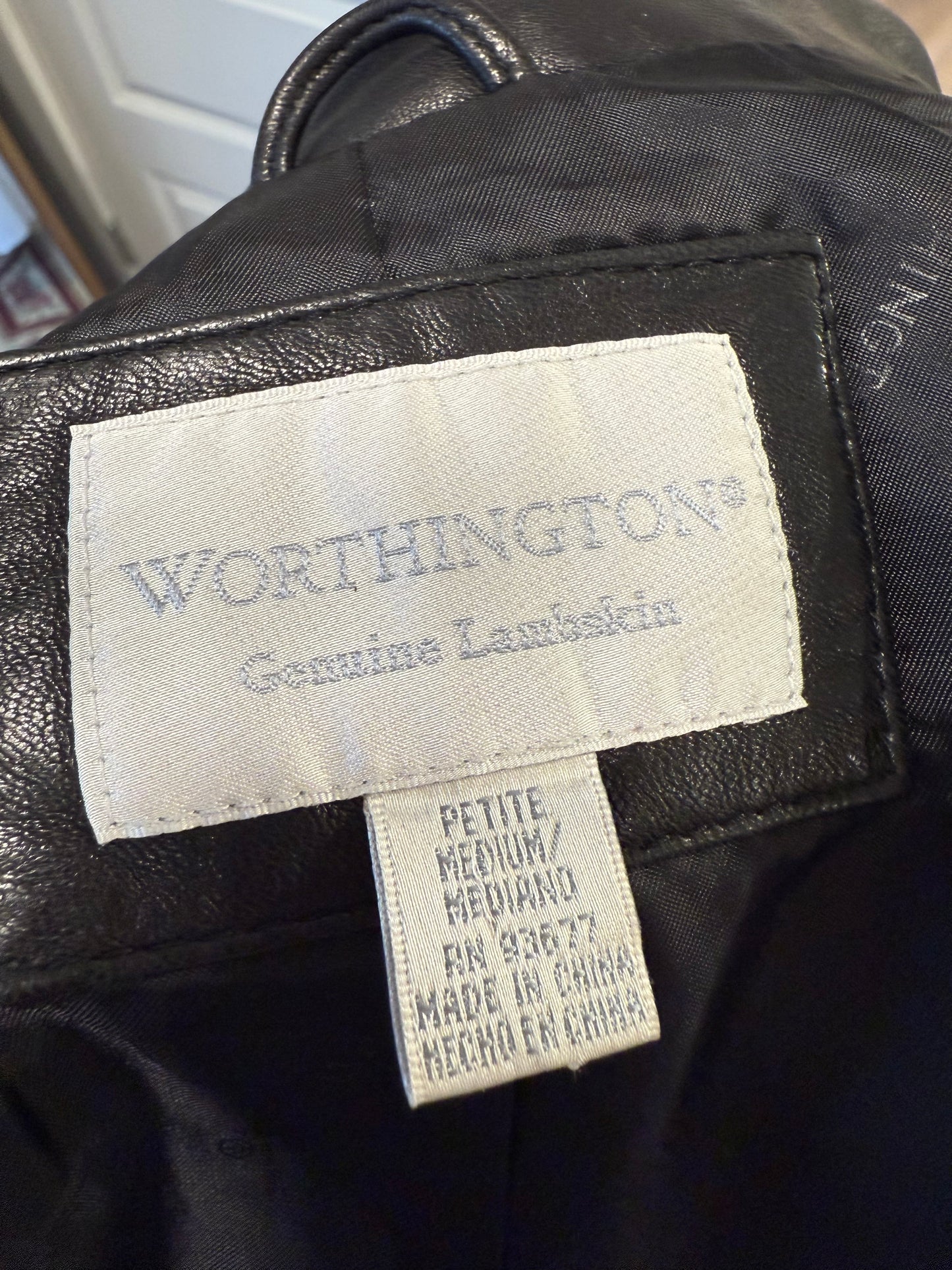 Black Worthington Leather Jacket