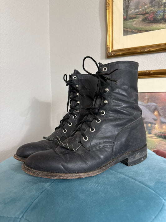 Justin Black Roper Boots