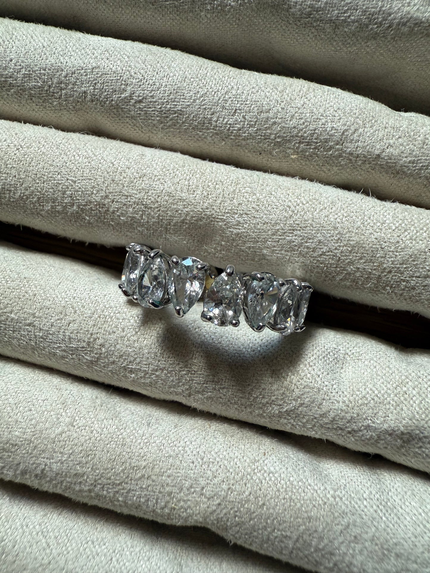 Silver Crystal Band (6.5)