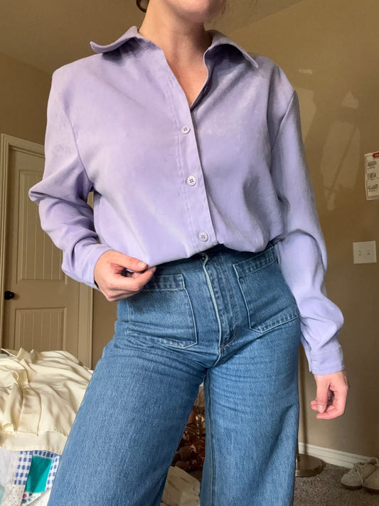 Lavender Buttonup