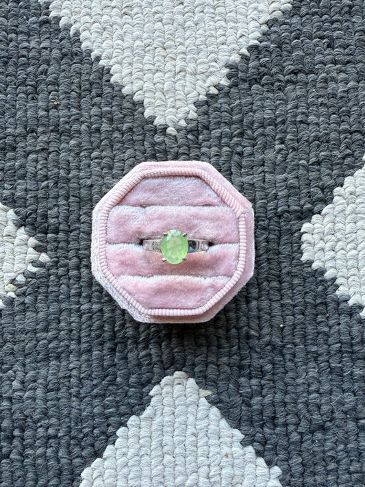 Sterling Light Green Ring (6)