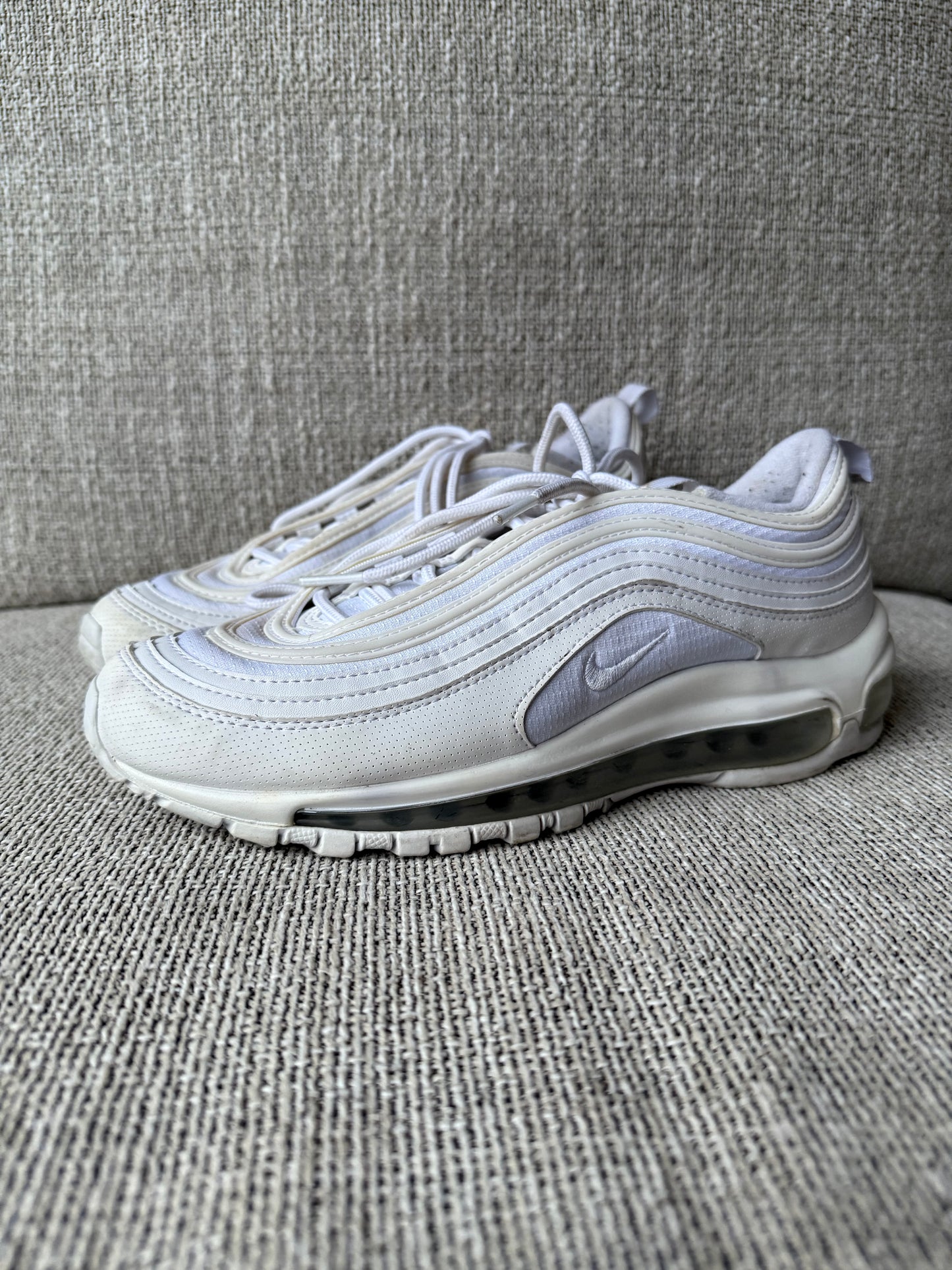 White Metallic Air Max 97