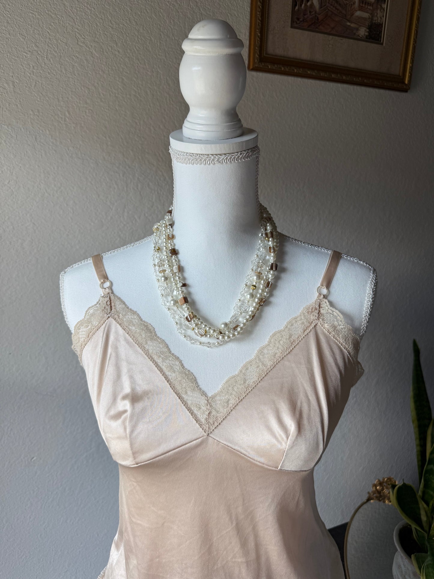 Beaded Pearl Necklace