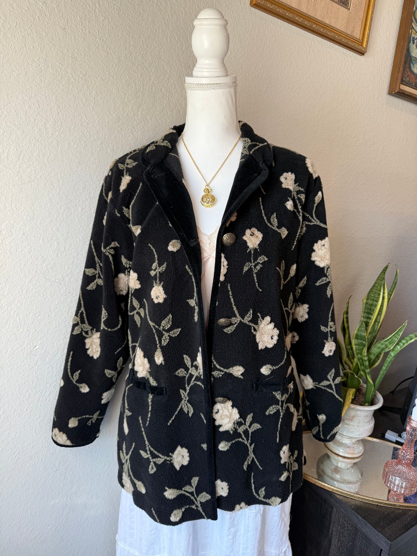 Floral Fleece Jacket