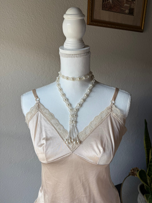 Beaded Pearl Necklace