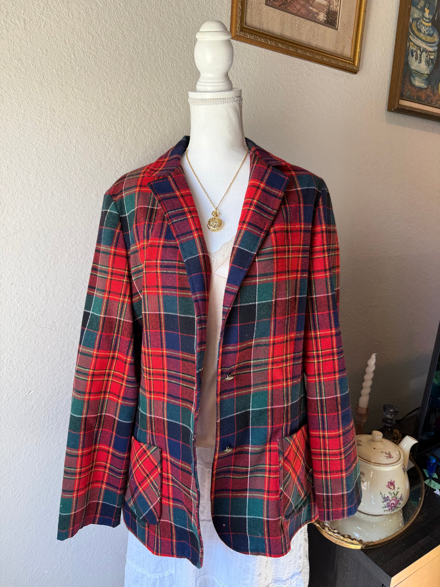 Plaid Blazer